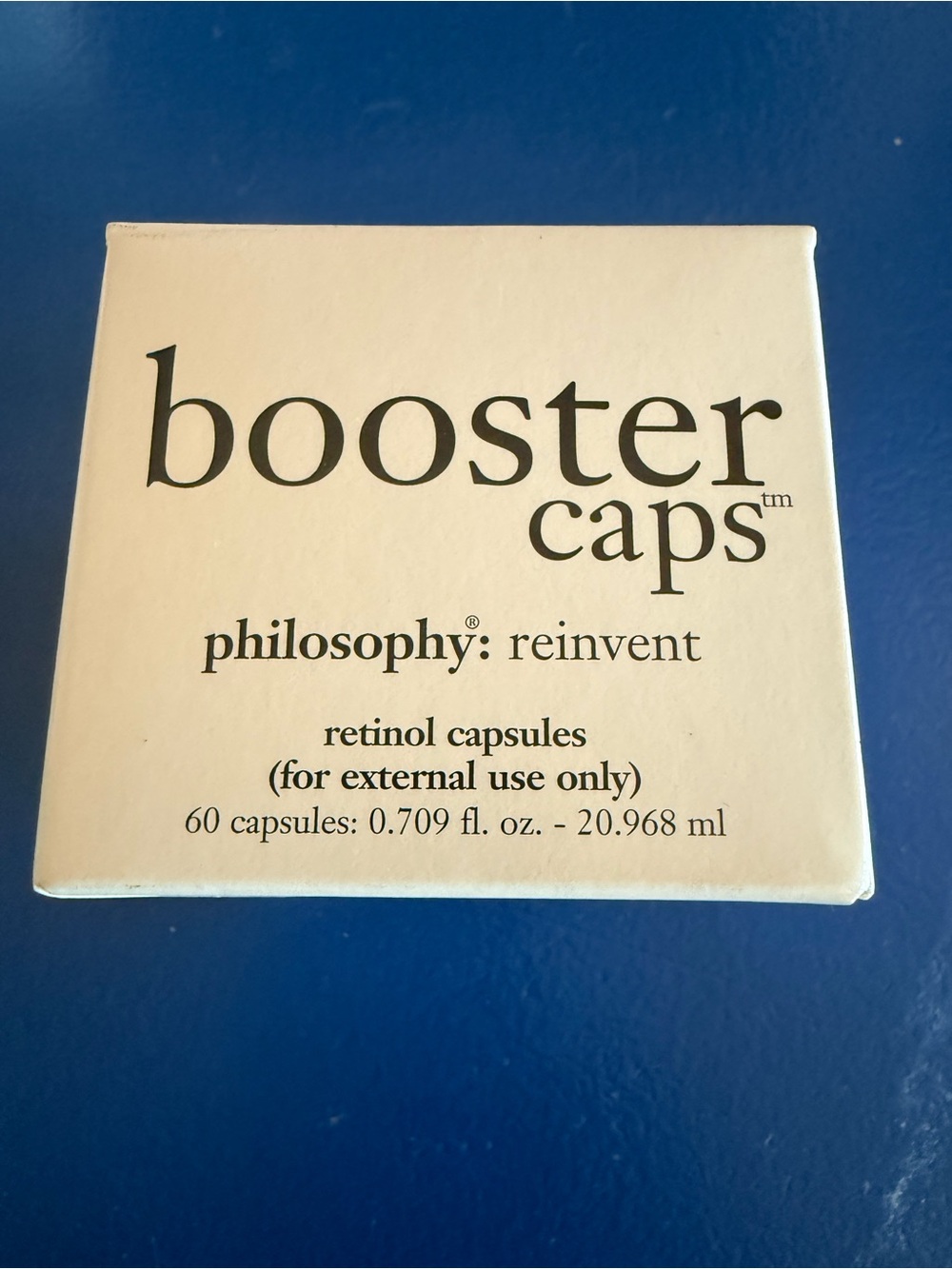 Philosophy Reinvent Booster Caps Retinol 60 Capsules NEW SEALED Skin Care